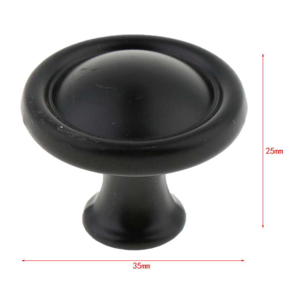 Modern Style Metal Drawer Tear Drop Cabinet Decorative Pull Handle Knob Black