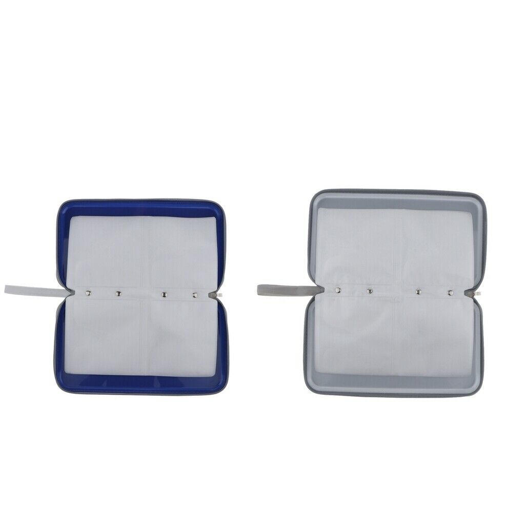 2pcs 80 Sleeves Square CD Wallets DVD Case CD Disc Storage Holders 28x16x4cm