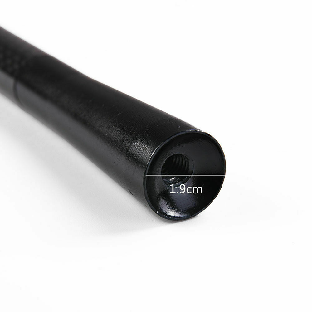 Car Auto Aerial Antenna 4.7" Aluminum Alloy Carbon Fiber FM AM Radio Universal