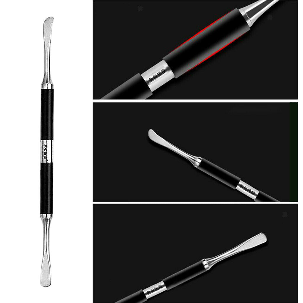 Flexible Stainless Steel Dual-Ended Makeup Mixing Spatula Easy to Clean