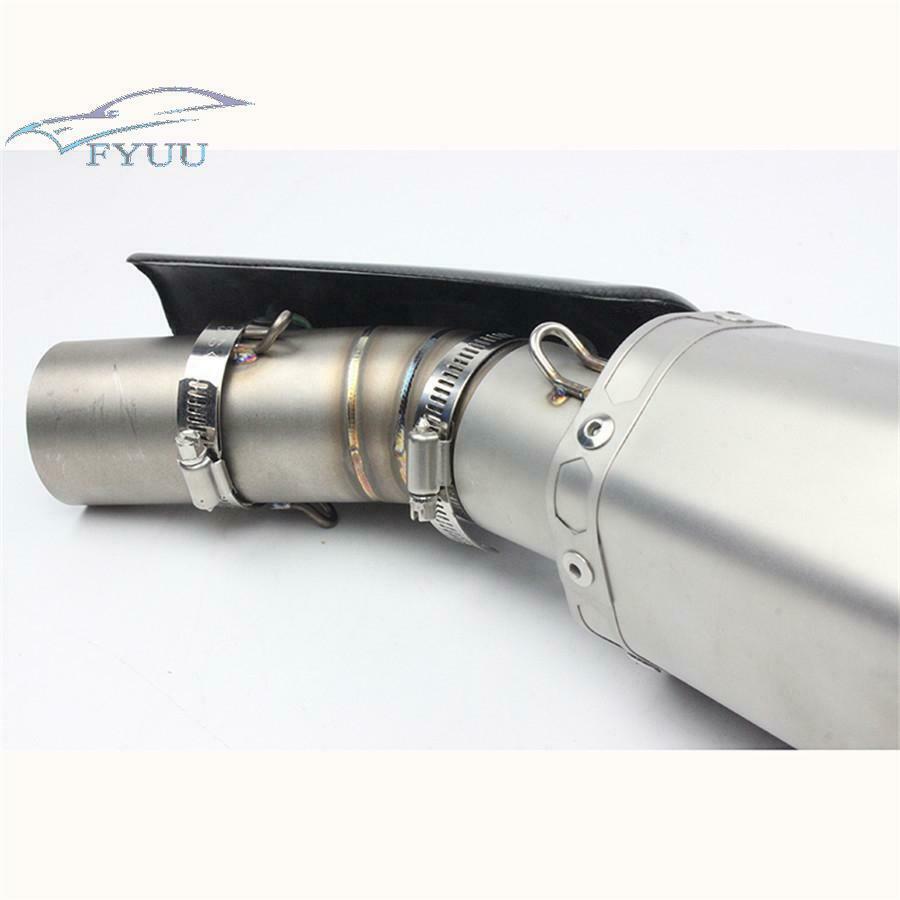 Motorcycle Universal Exhaust Protector Heat Hot Shield Cover Carbon Fiber Look