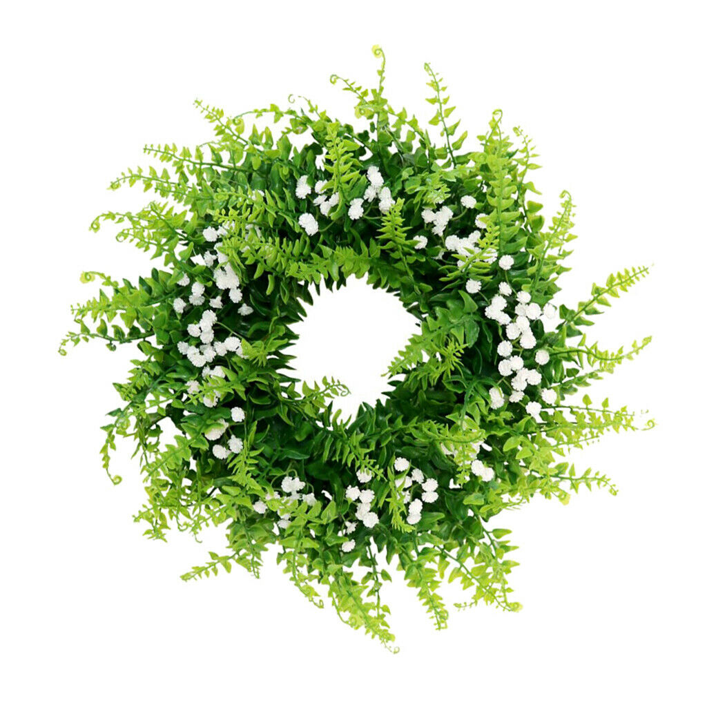 Romantic Simulation Gypsophila Front Door Lintel Wreath Bloosom Garland Home