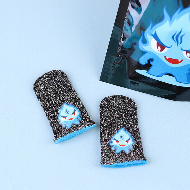 1 Pair Gaming Finger Sleeve Sweatproof Fingertips Cover For Mobile Games To KX