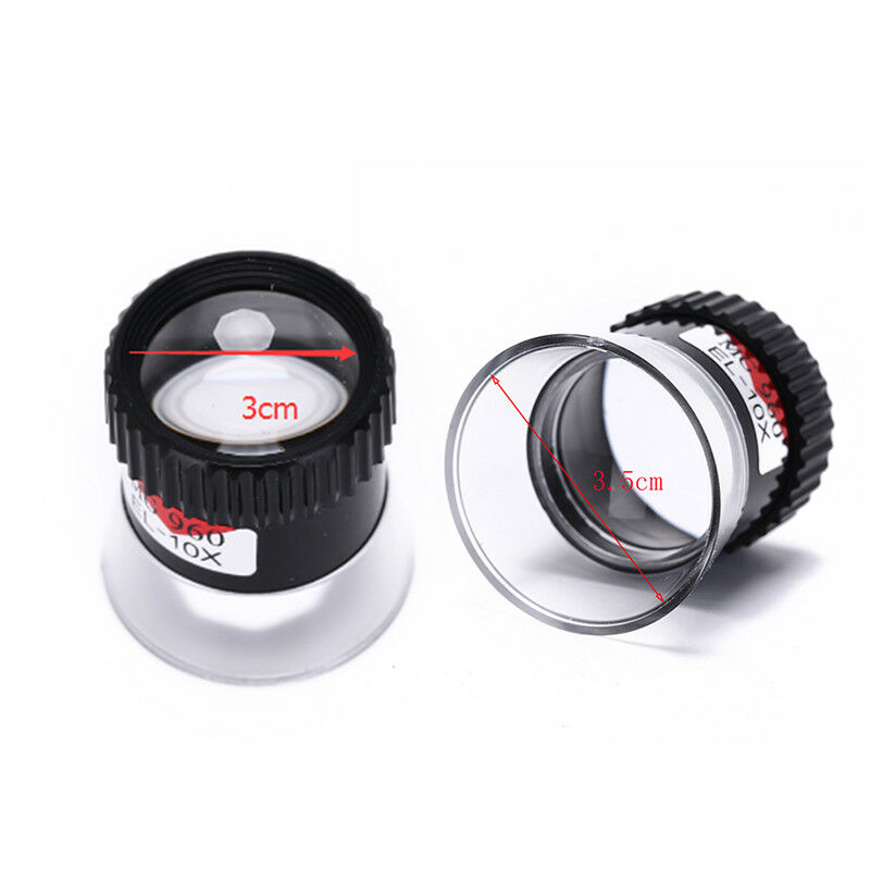 1pc jewelry 10x eye loupe magnifier watchmakers watch repair toolDD