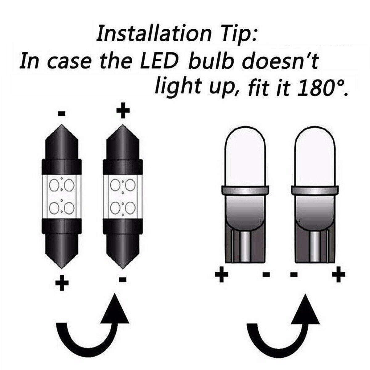 21PC White LED Car Dome Light Interior Lamps For BMW 5 Series M5 E60 E61 (04-10)