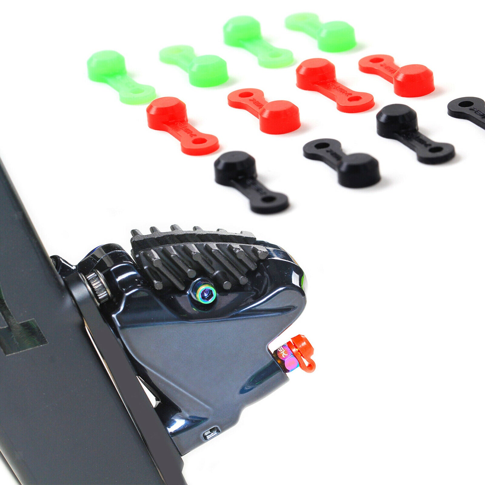 Brake Bleed Nipple Cap Bike Screw Caps Rubber Dust Cover Motorbike Black