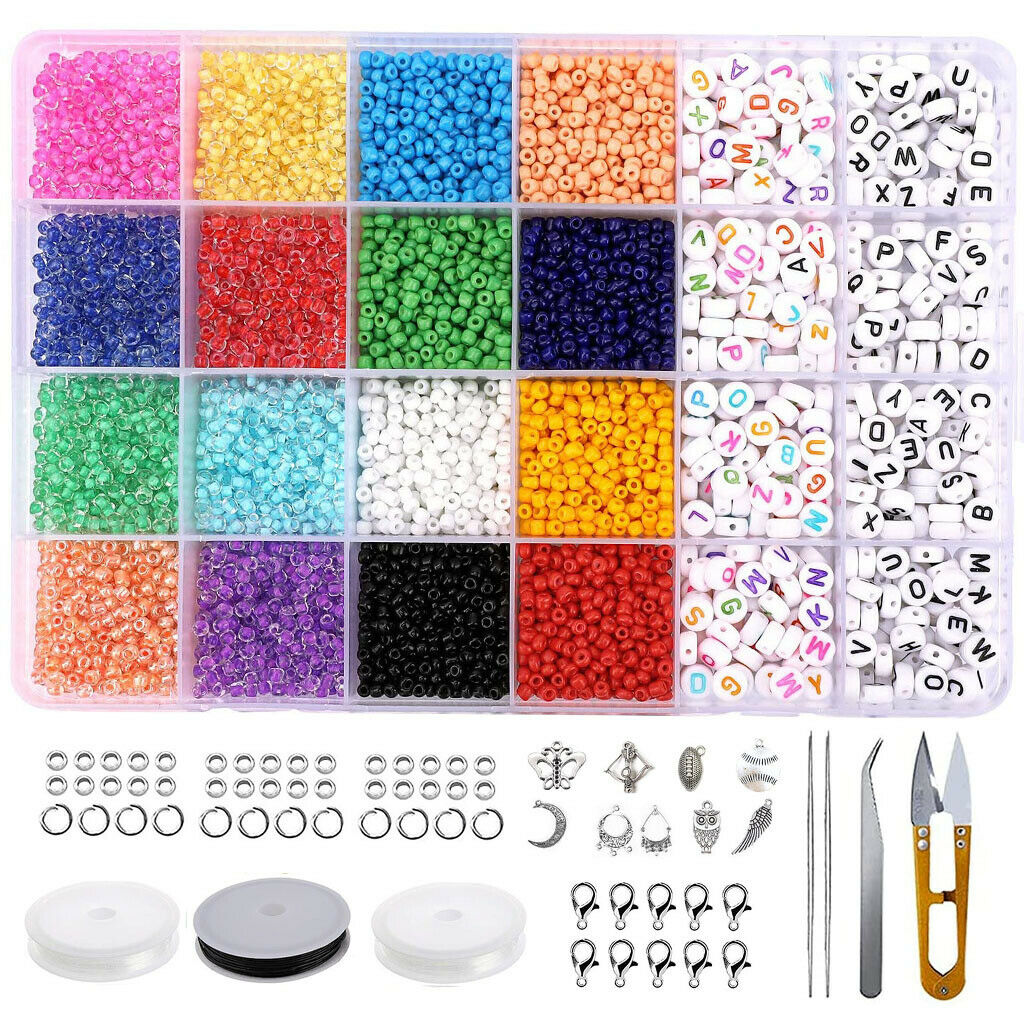 7226pcs Glass Rocailles For Jewelry Making Bracelet Beads Craft DIY