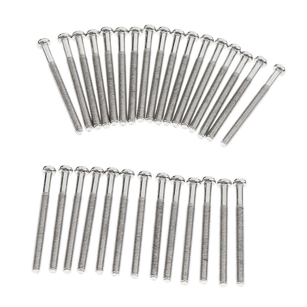 30x DIY Metal Humbucker Pickup Screws Bolt for Electric Guitar Accessory