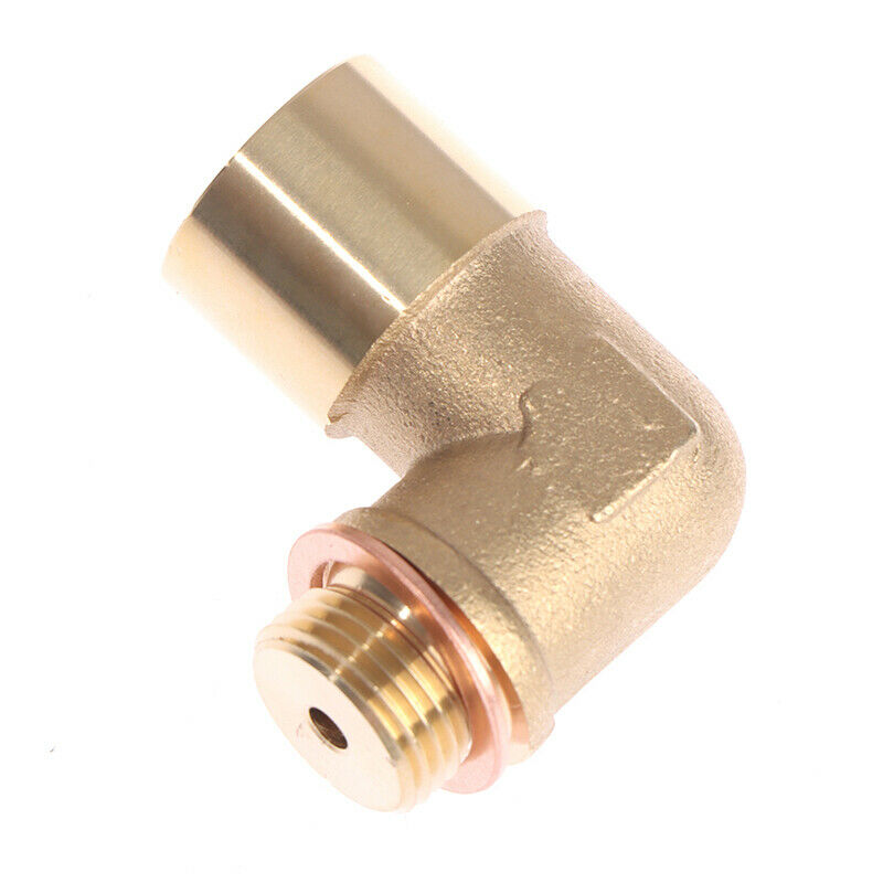 1X 90 Degree 02 Bung Extension M18X1.5 O2 Oxygen Sensor Angled Extender SpacI7