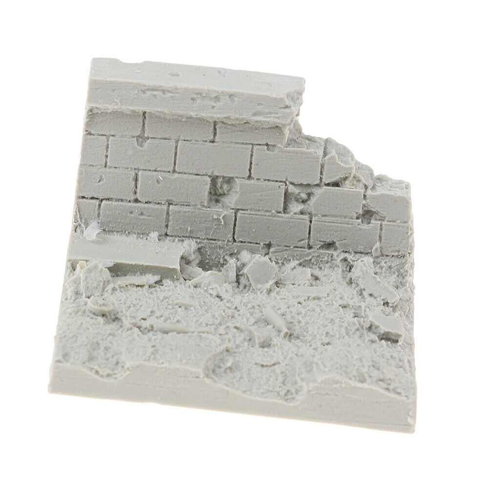 1/35 Scale Soldier War Battlefield Ruins Wall Minaiture for Sand Table Building