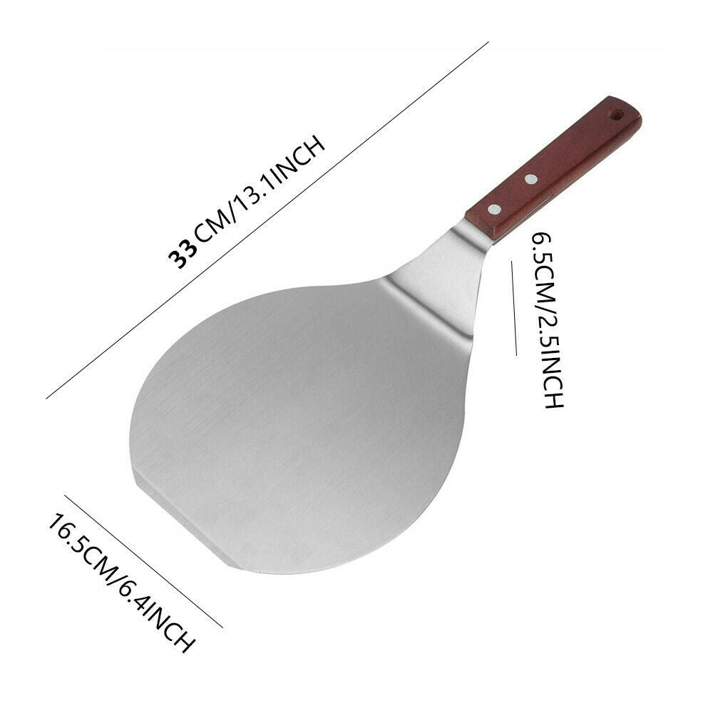 13 INCH Pizza Peel Aluminum Paddle Shovel Wood Handle Pizza Baking Tray
