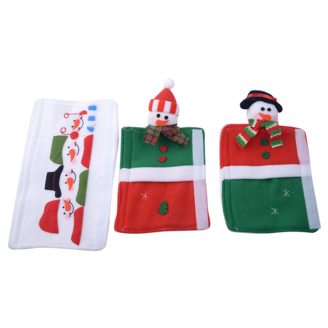 Appliance Refrigerator 3PCS Microwave Handle Cover Kitchen Door Xmas 23x14cm Atn