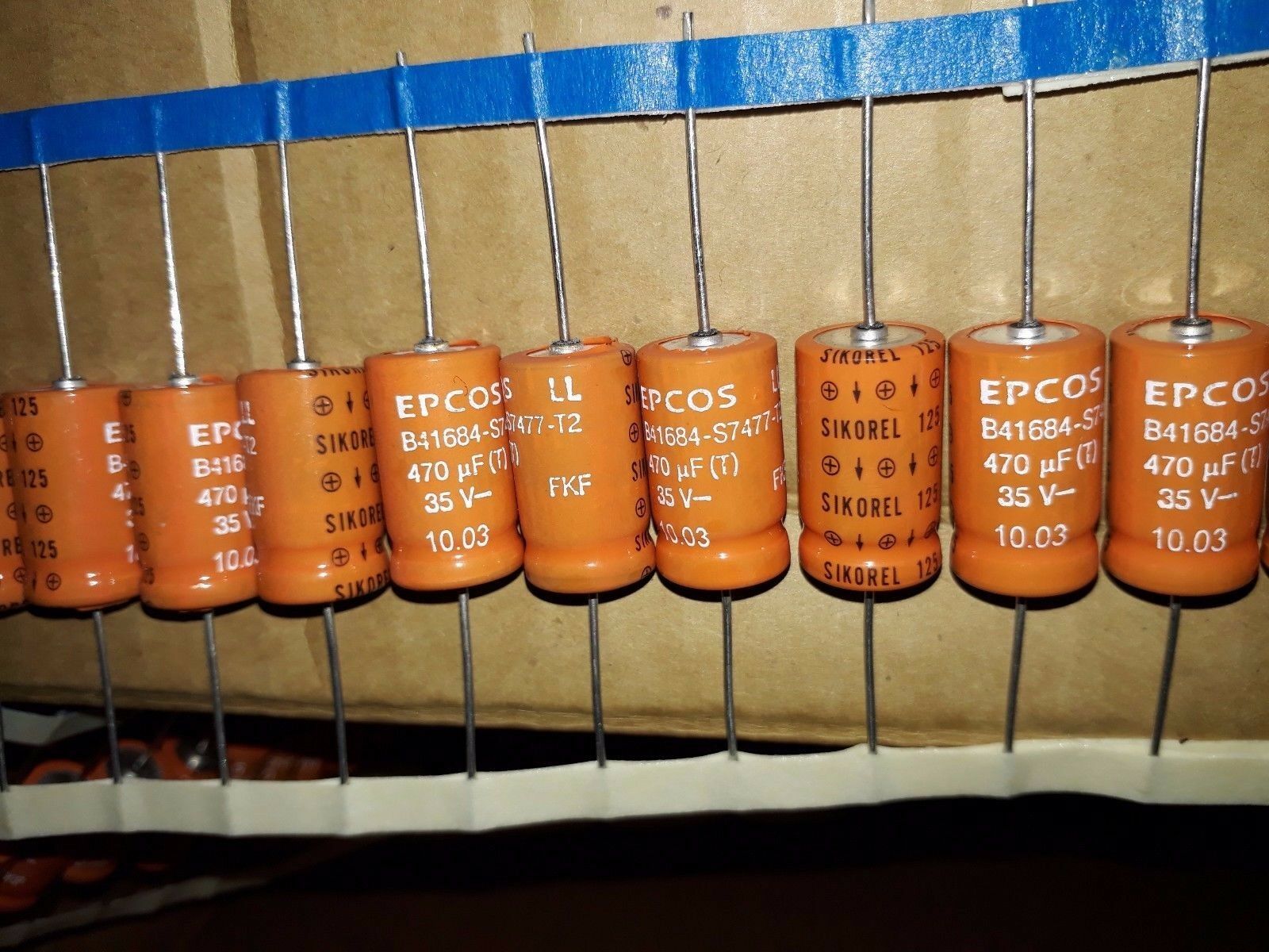 30PCS NEW EPCOS SIKOREL B41684 470uf 35v 125C AX EXTREME HI-END AUDIO CAPS!