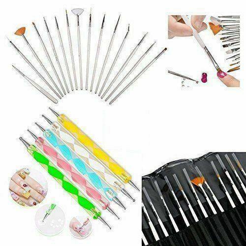 20x Nail Art Brushes Nail Art Design Painting Detailing Brushes Liner Tool Kit