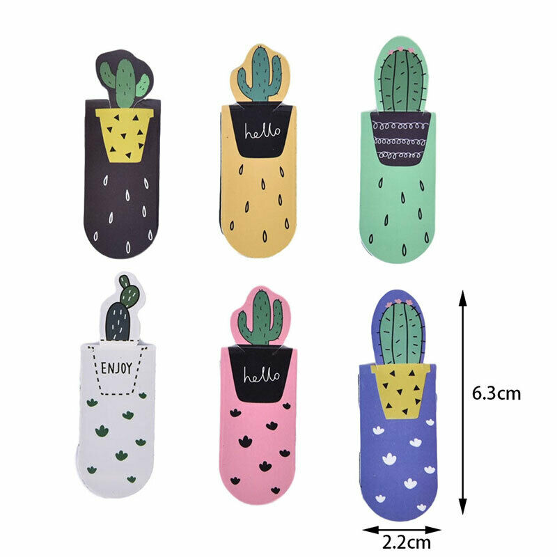 1set/3pcs Fresh Cactus Books Marker of Page Stationery School Office Supp.l8