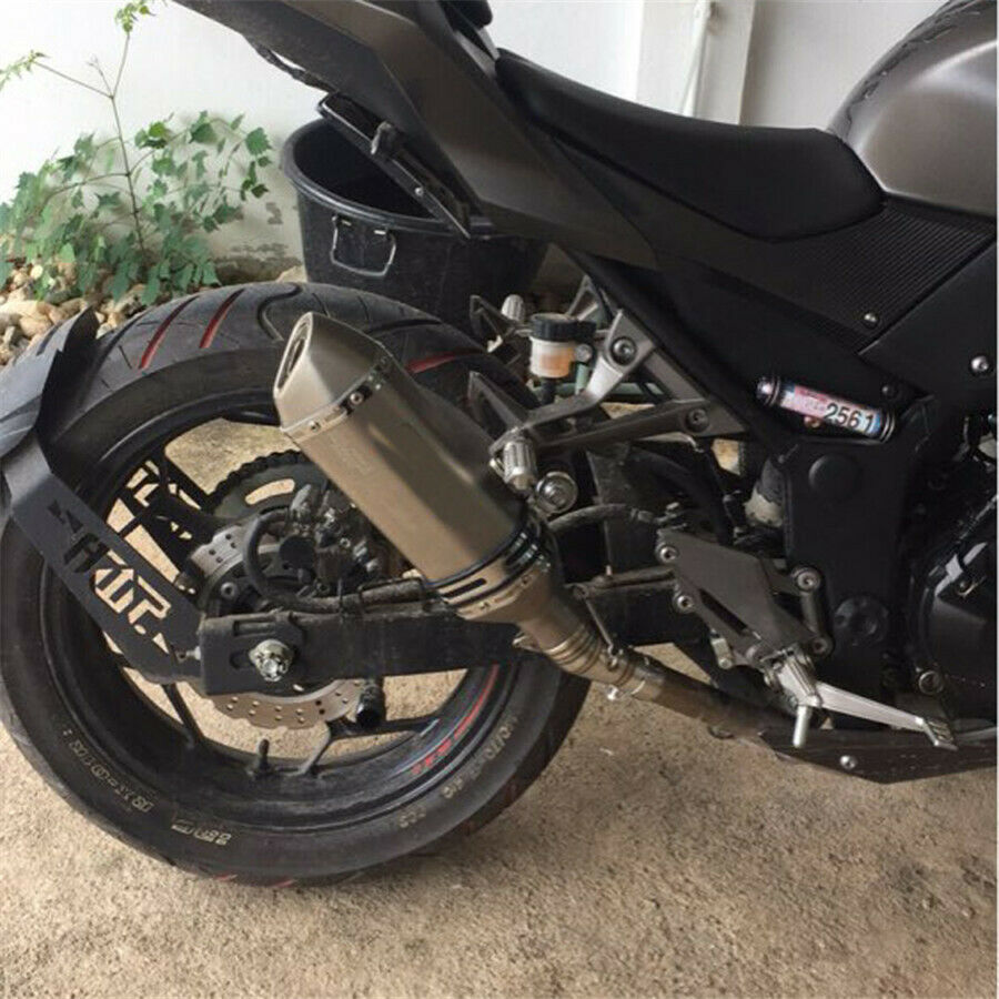 Motorcycle Exhaust Mid Pipe Muffler Link Tube Middle Connect For Kawasaki ER6N