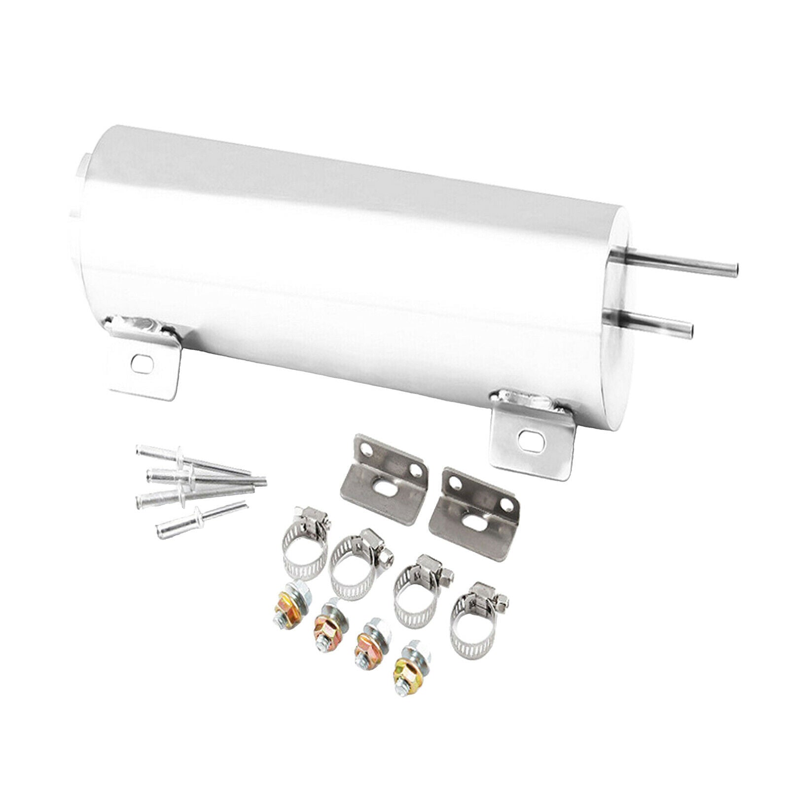 Stainless Steel Radiator Overflow Tank Bottle Catch Can Car Modification