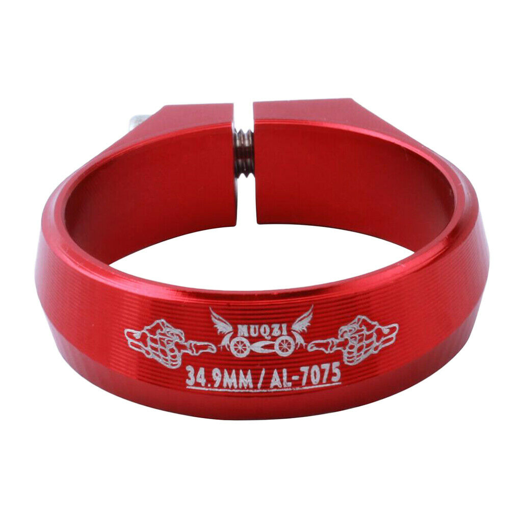 Replacement SeatPost Clamp Tube Clip Mountain Road Bike Part 34.9 mm Red