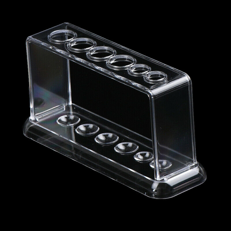Plastic Clear Test Tube Rack 6 Holes Stand Lab Test Tube Stand Shelf WHDFAU