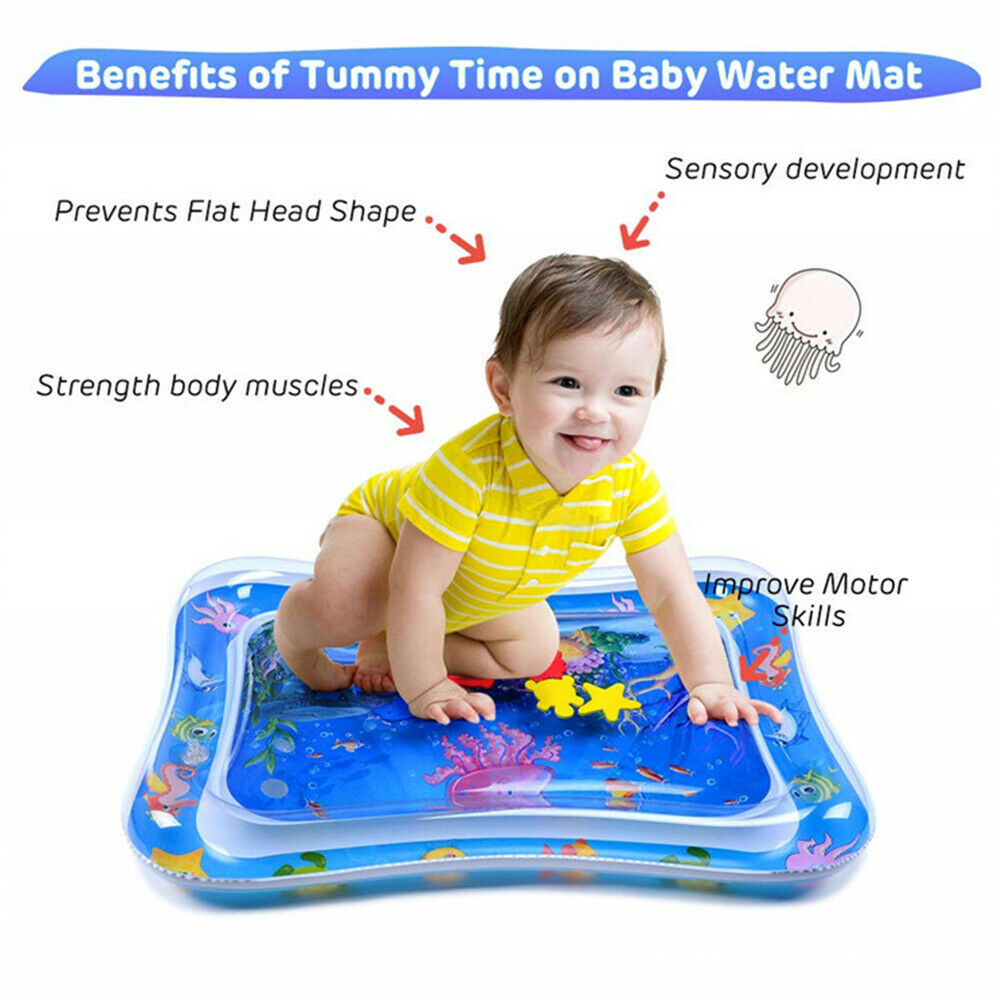 Octopus Inflatable Water Cushion Infant Baby Early Education Toys Water Mat @