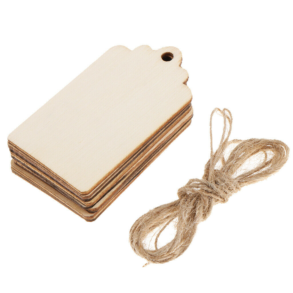 20pack Blank Wood Wooden Gift Tags for Wedding Christmas Tree Hanging Decor