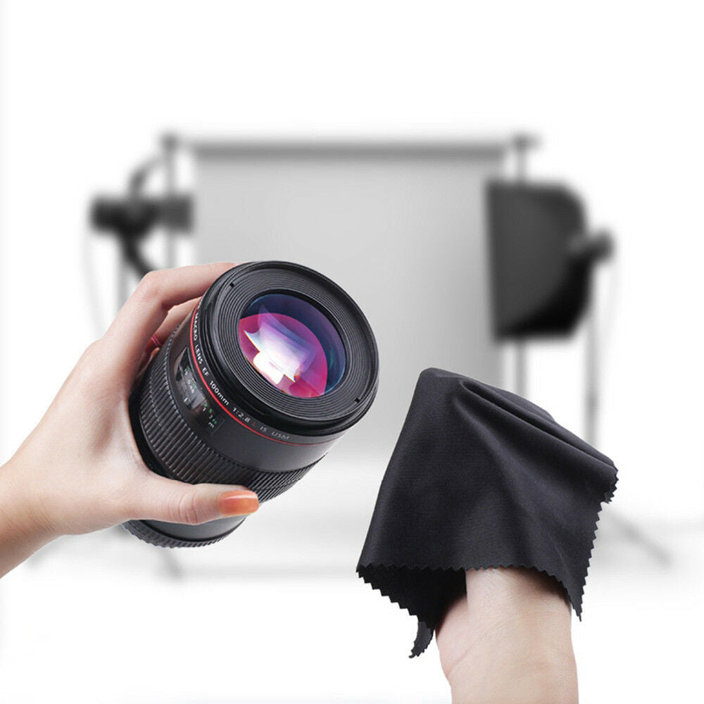 10PC Premium Microfiber Cleaning Cloths For Lens Glasses Screen TV Phone 15*15mm