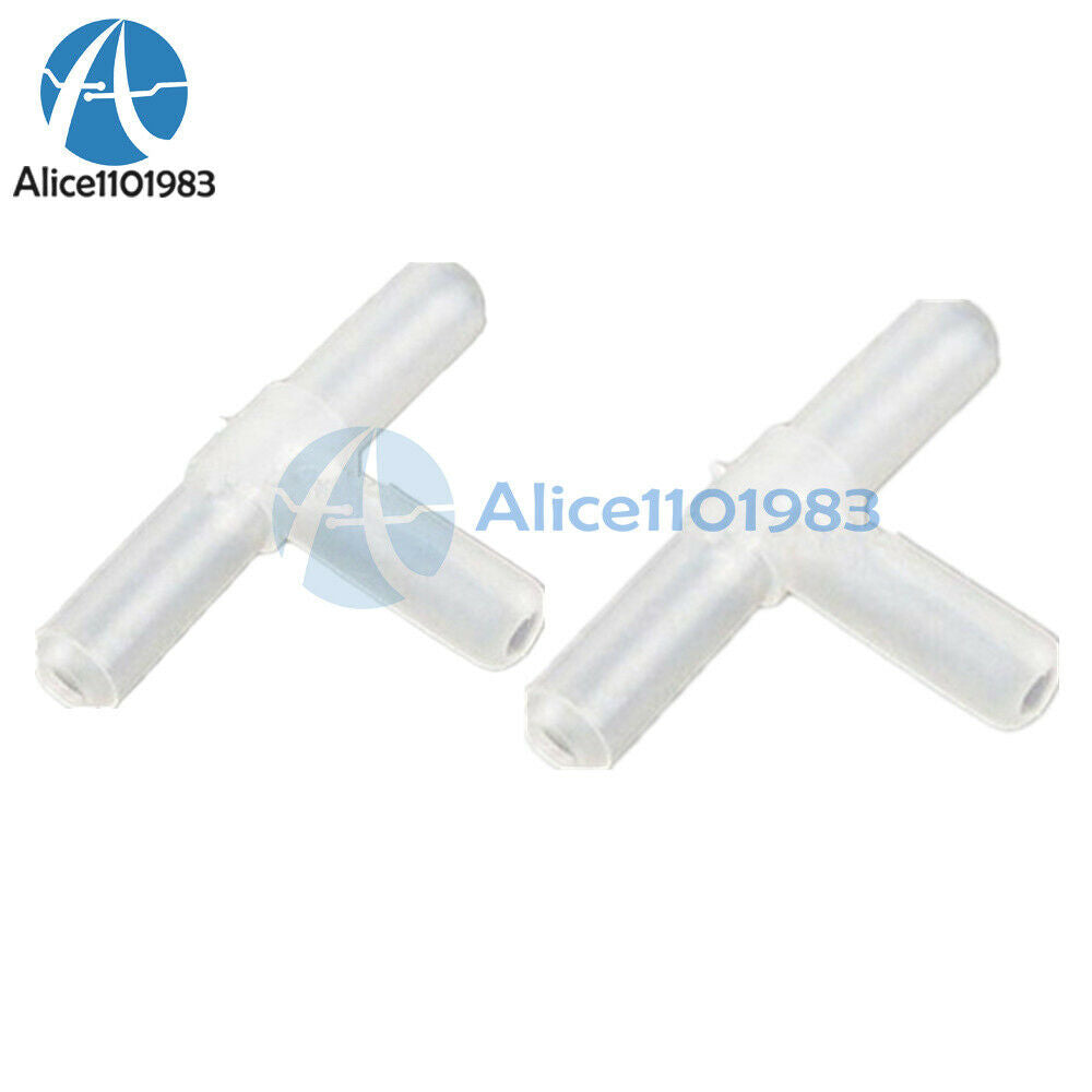 10PCS Plastic Tee's / "T" 3-Way Aquarium Line Tubing Joints Connectors AU SE E4