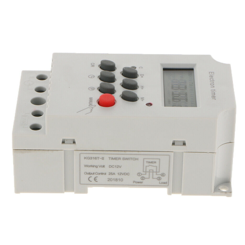 Programmable Digital Intermediate Relay Timer Swtich Micro Relay AC DC12V