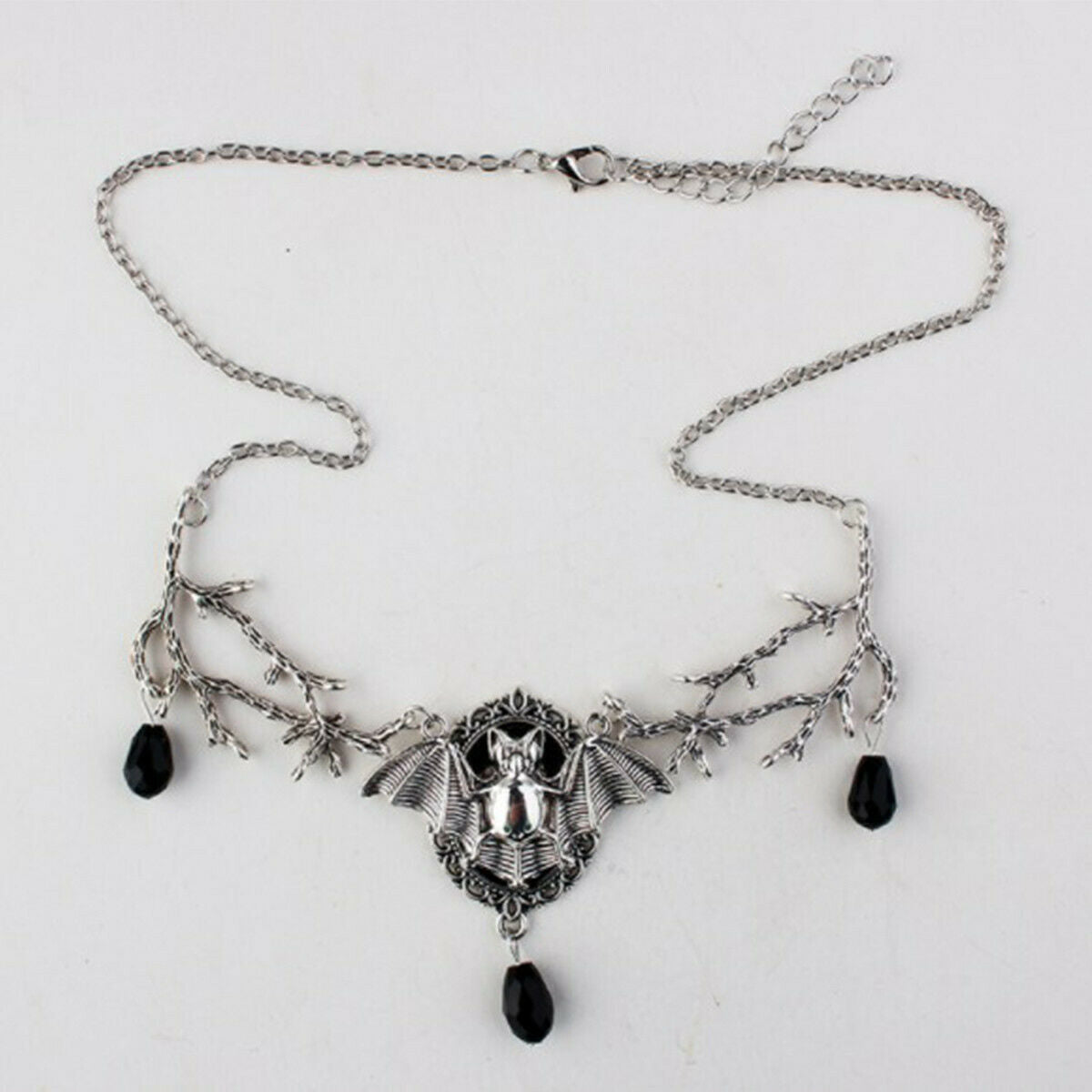 1pc Punk Evil Gothic Bat Pendant Pagan Bat Necklace Halloween Ornament Jewelry