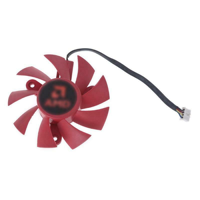 1PC FD8015U12S 4Pin Graphic Card Cooling VGA Fan for AMDRX570 580 12V0.5A