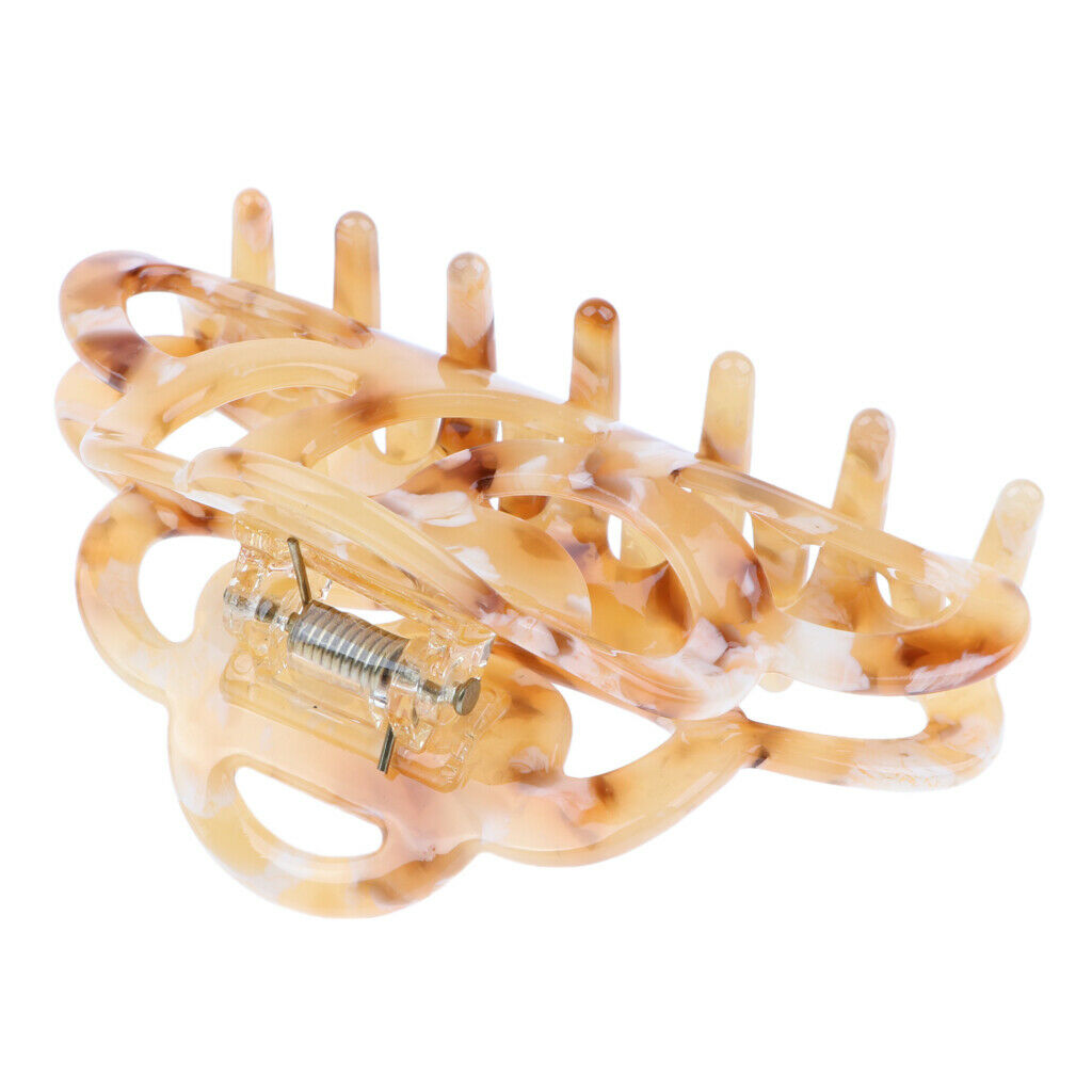 Claw Clip for Hair  of Shells Holding Clip Clamp for Woman Girl Lady - Beige, as