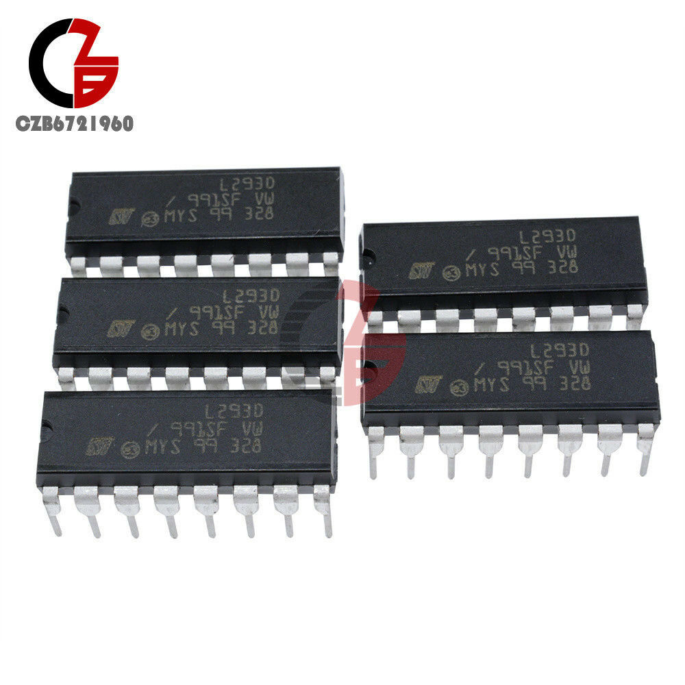5Pcs L293D L293 Push-Pull Four-Channel Motor Driver IC