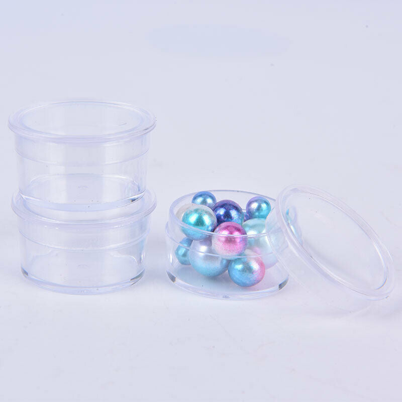 25 Grid Clear Box Plastic Nail Art rhinestones Case Storage ring Jearrings BFCA