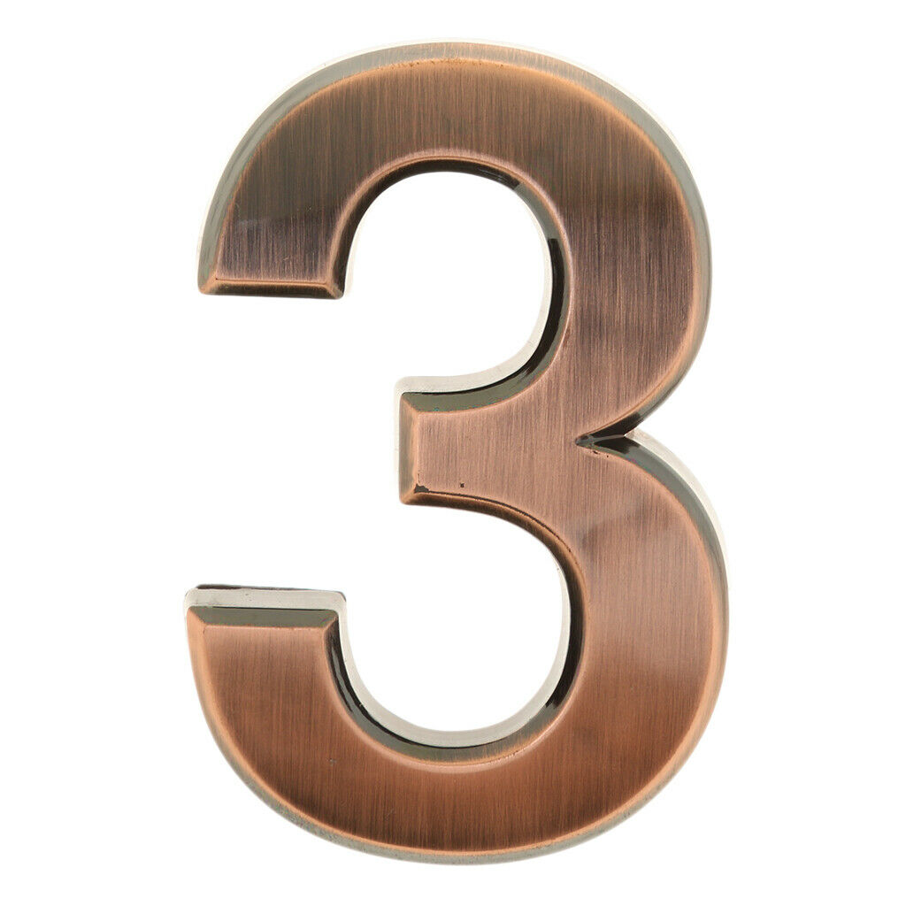 Door Plaque Digit 3 Letter Door Number Electroplating Number Of Floors