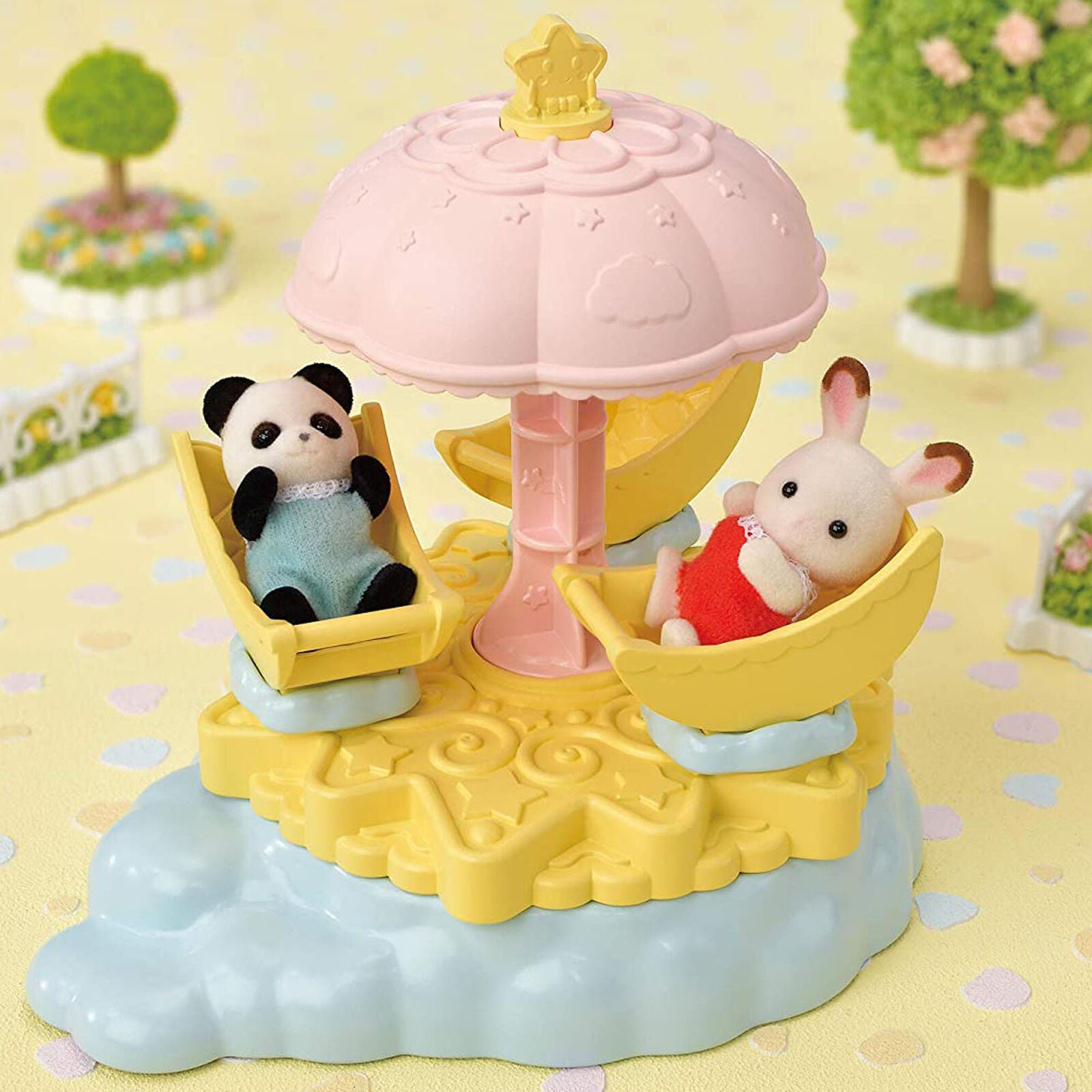 Sylvanian Families Baby Star Carousel Amusement Land Set 5539 Role Play Age 3+