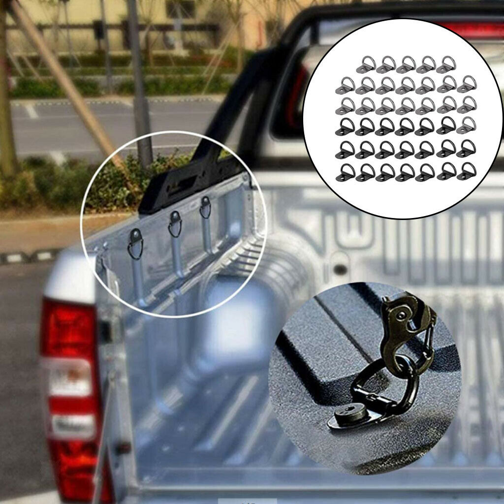 40Pcs D ShapeTie Downs Heavy Duty Anchor for Loads on Trailers Truck Campers