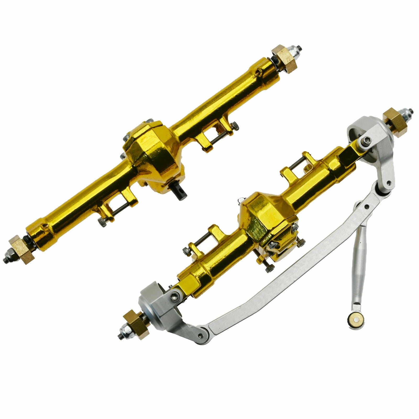 2x Metal Front and Rear Axle Set for Axial SCX24 AXI90081 Buggy DIY Accs