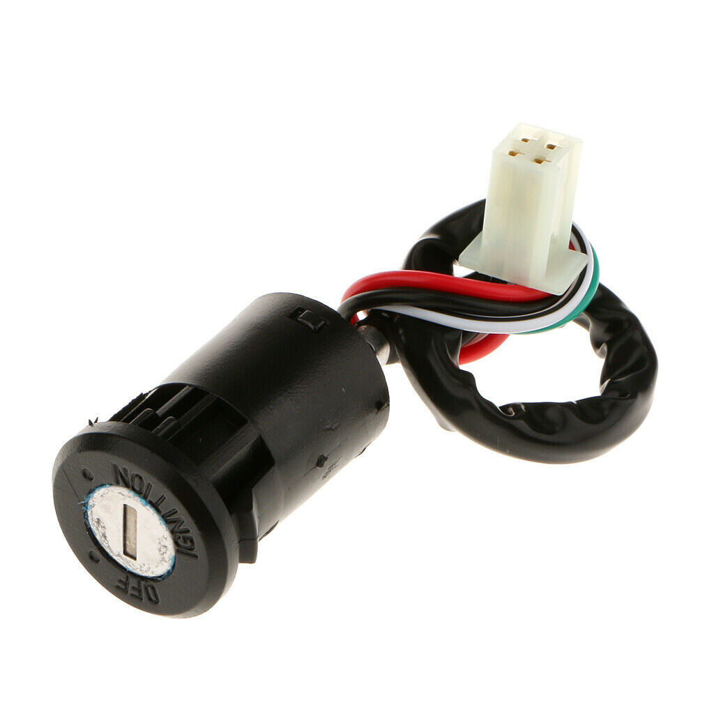 Ignition Lock Cylinder Fit for ATV Quad & Dirt Bikes 70cc 4 Wires Connection
