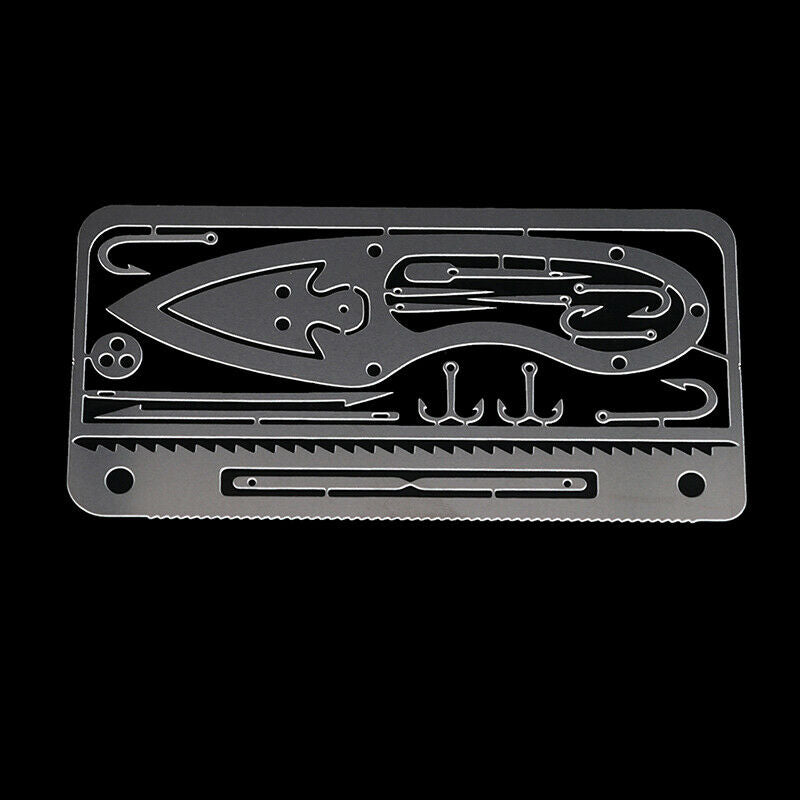 1set Multi Tools Card Survival Wallet Sized Camping Hiking Emergency EDC Gea TL