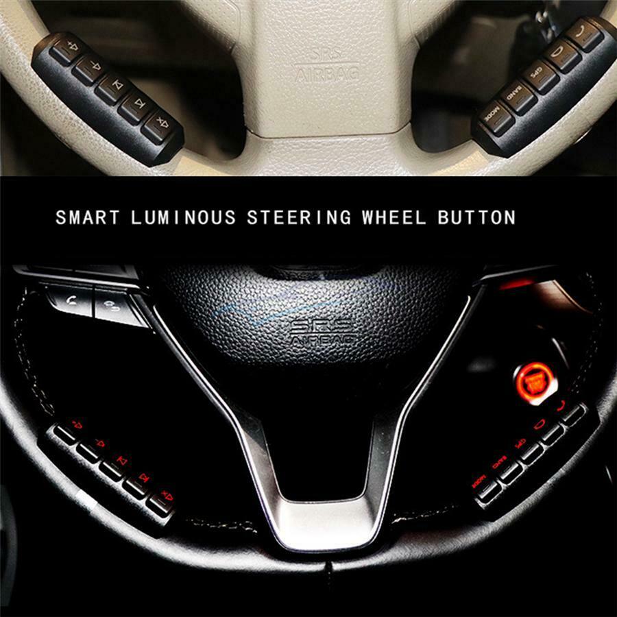 For Car Stereo DVD Navigation Car Wireless 10-key LED Steering Wheel Button x1