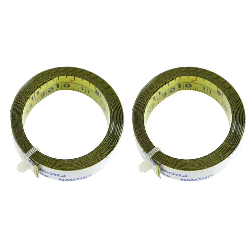 Set of 2 Practical Universal Self Adhesive Ruler Measuring Tapes Measure