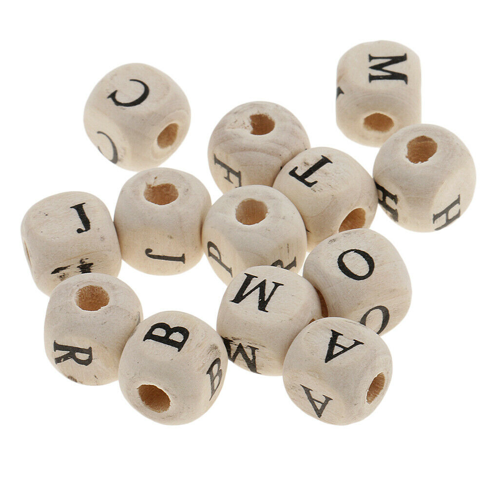 100x Wood Spacer Beads Jewelry Making Beading Embellishments Charms White