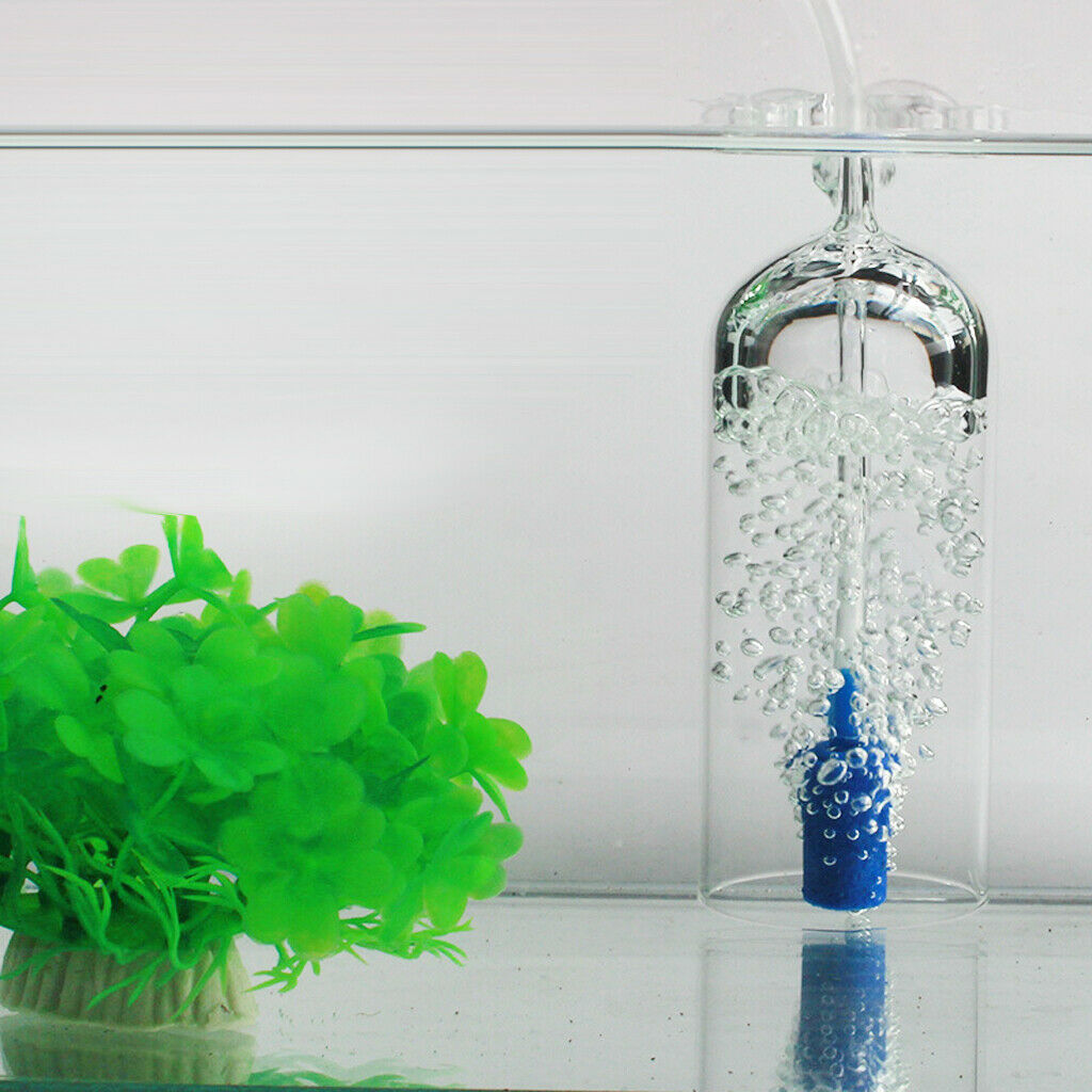 Co2 Diffuser Glass CO2 Plant Atomizer Diffuser with Bubble Counter for Aquarium