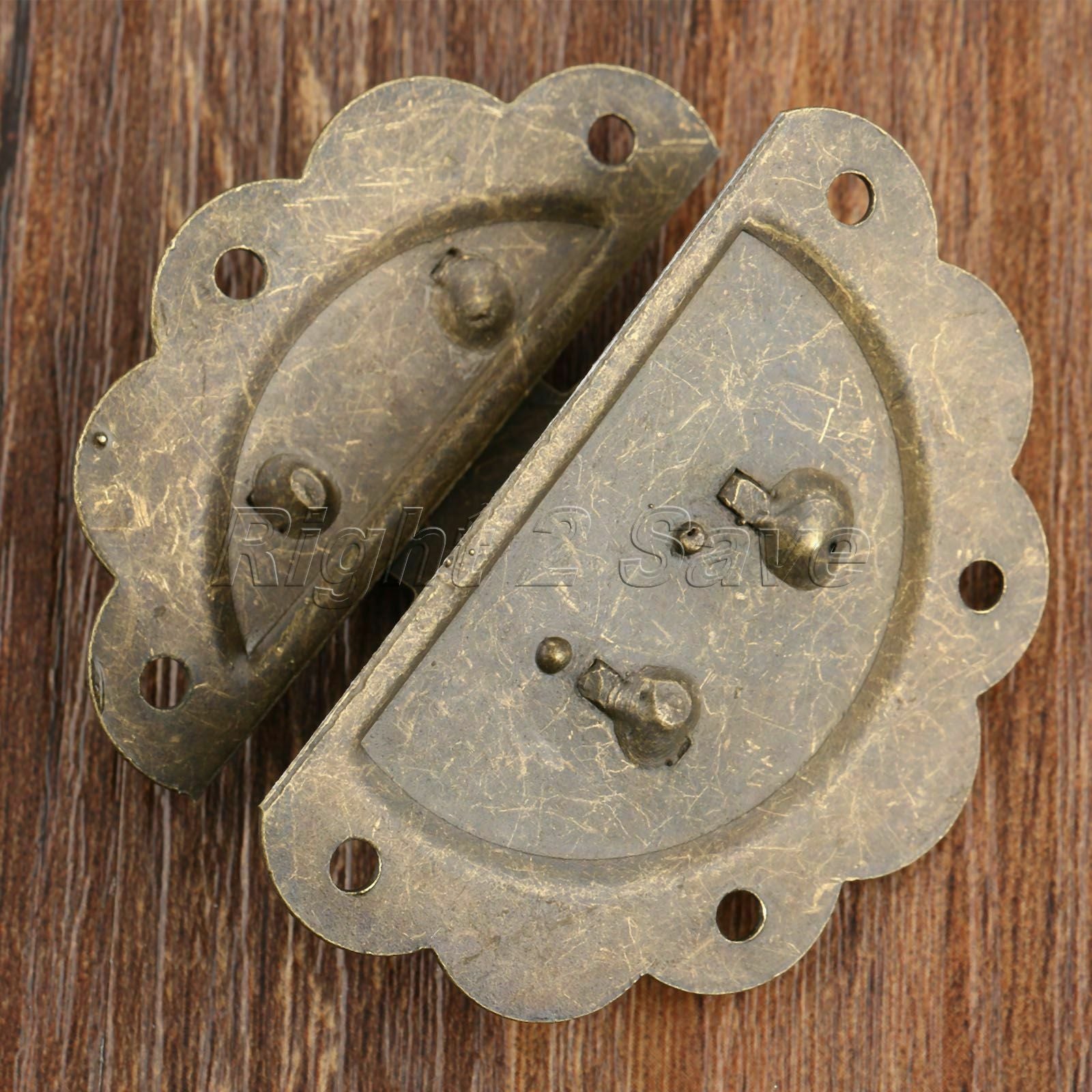 58mm Round Latch Hasp Pad Cabinet Wine Case Jewelry Box Clasp Buckle Hardware