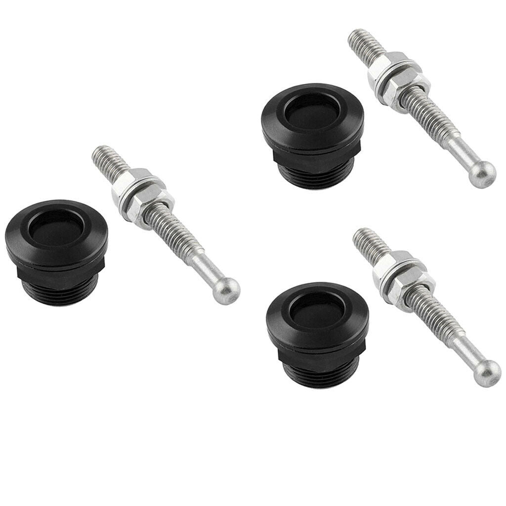 Set of 3 Quick Release Latches, Universal  0.87''/ 22mm Aluminum Car Hood Pins