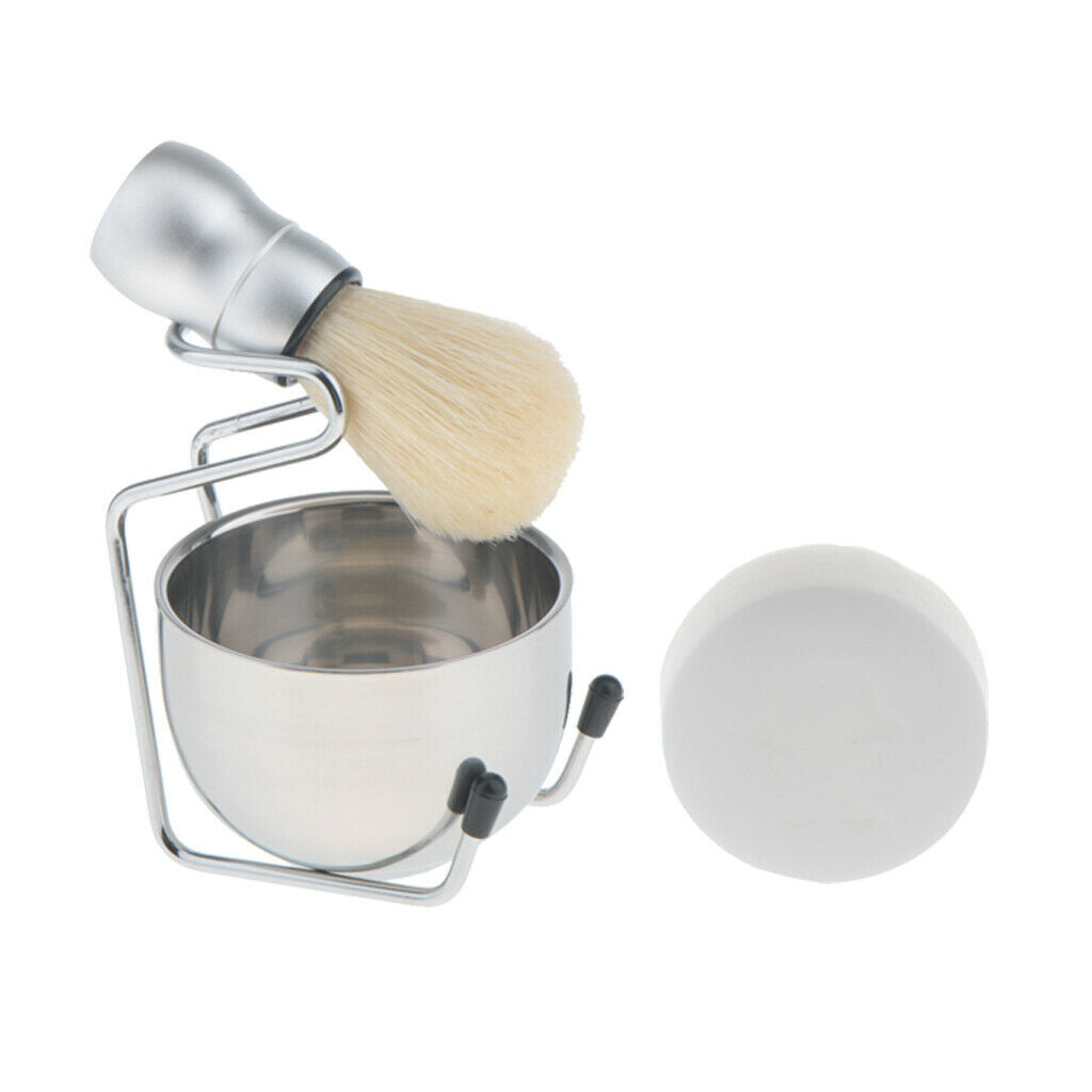 Shaving Set - Shaving Brush, Shaving Bowl, Bath Soap Shaving Set, Alloy Holder