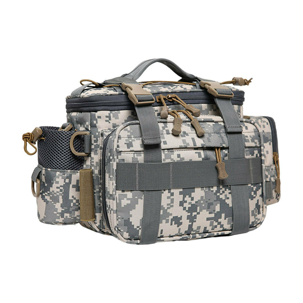 Fishing Tackle Bag Shoulder Storage Bag Organizer for Fishing Outdoor Hiking