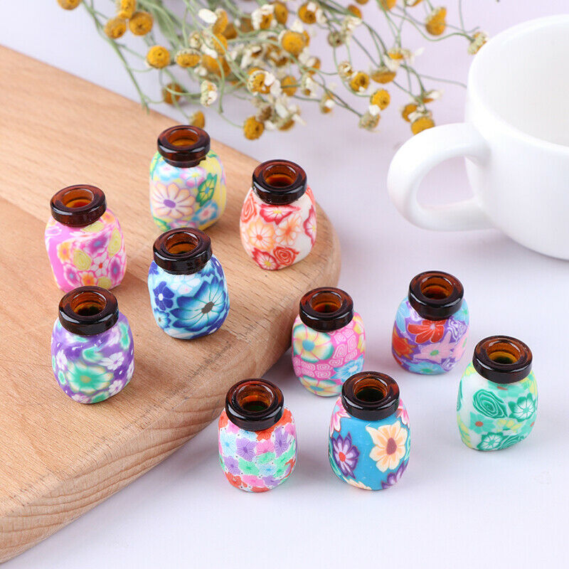 2ml soft clay glass bottle DIY essential oil bottle pendant jewelry acces.l8
