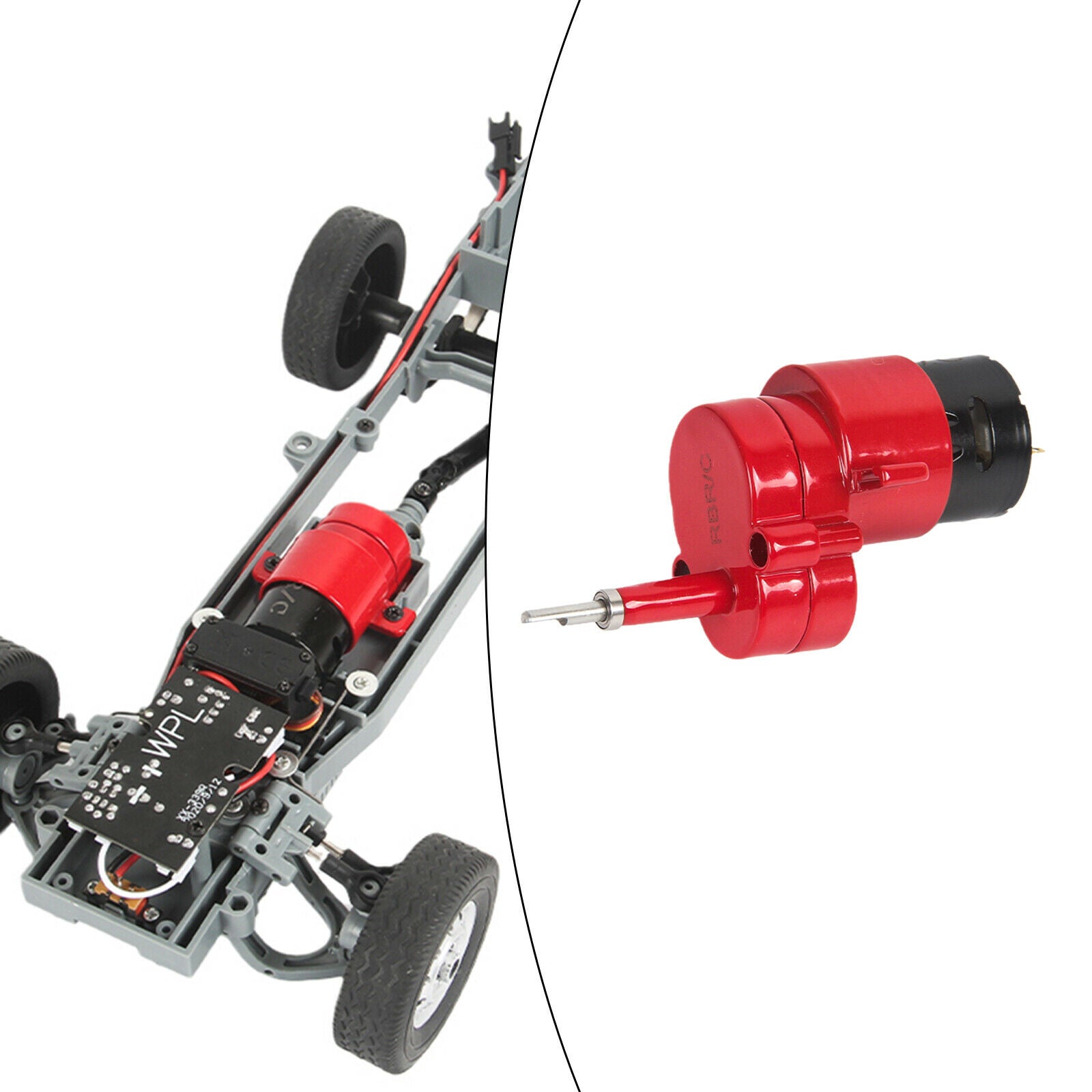 Alloy CNC   for WPL D12 1/10 Scale RC Truck Drift Car Accessories