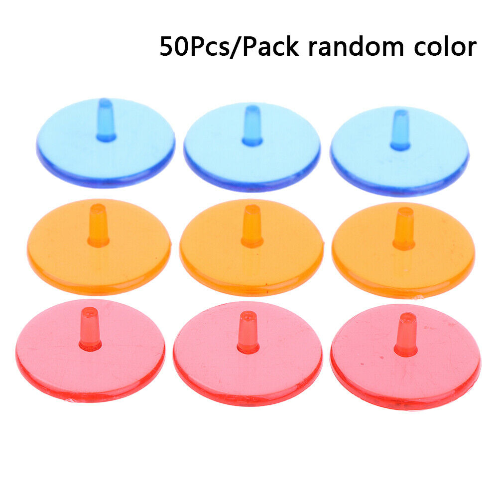 50pcs transparent plastic golf ball mark position markers 0.94" golf N xJSJCA